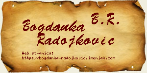 Bogdanka Radojković vizit kartica